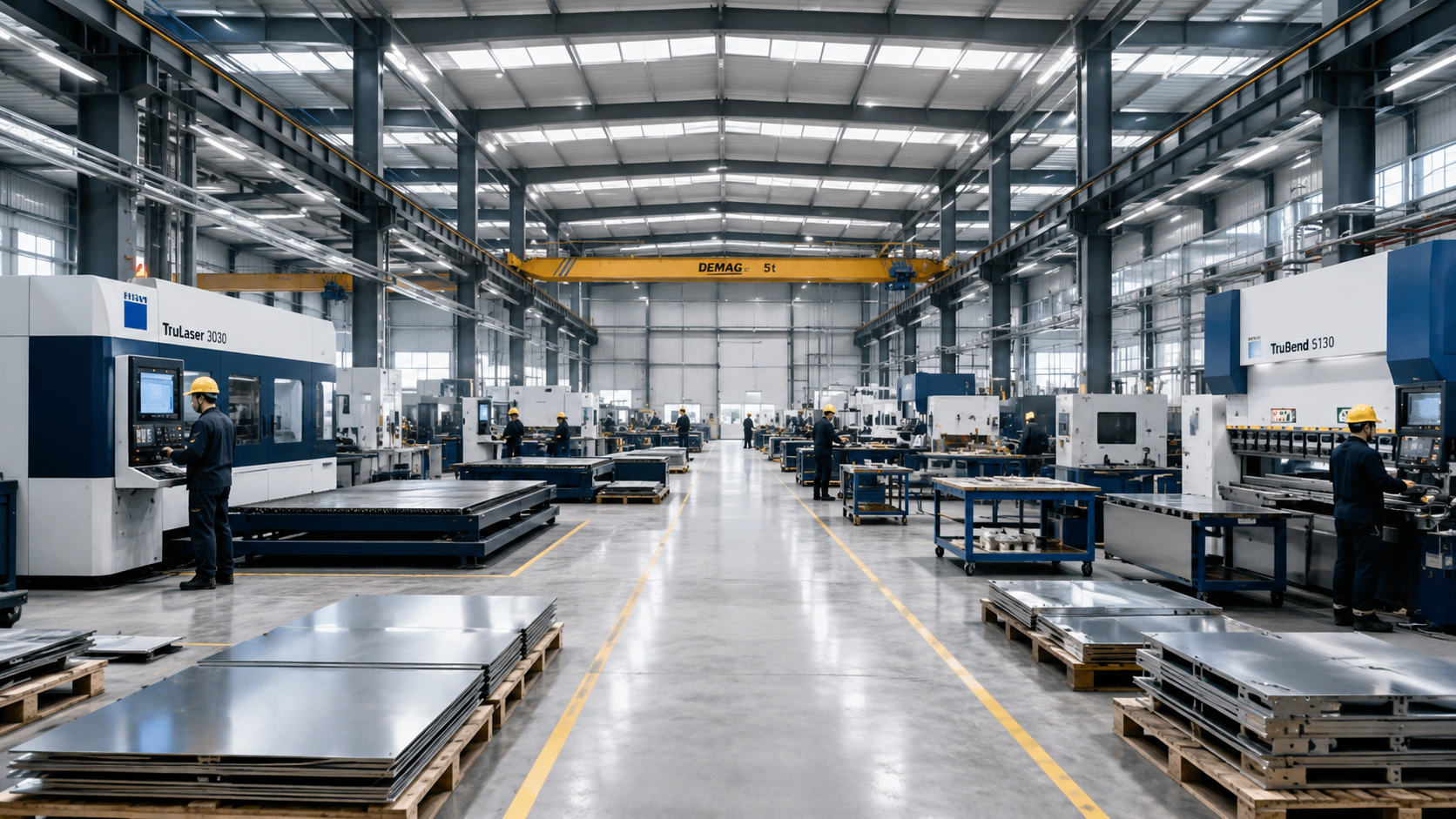 Precision sheet metal fabrication on the factory floor